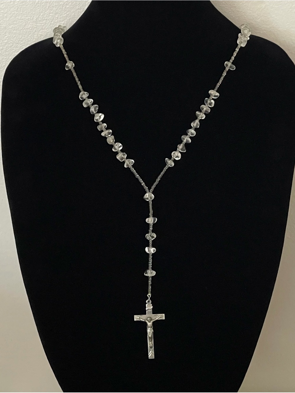 Vintage Rosary Crystal Quartz